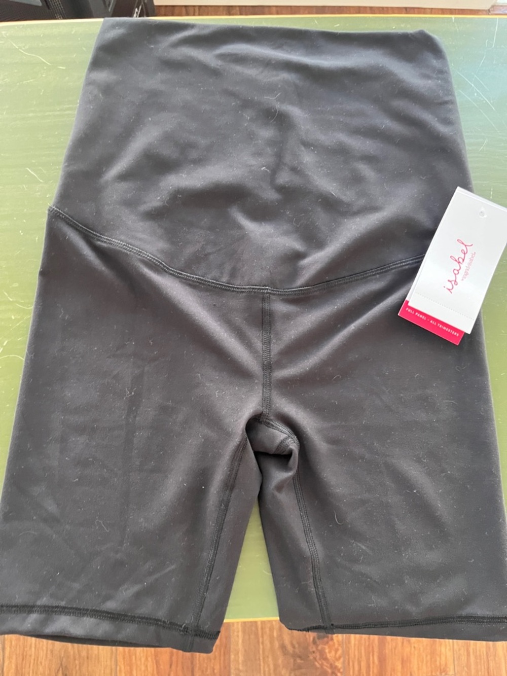Isabel Maternity by Ingrid & Isabel Black High-Rise Bike Shorts